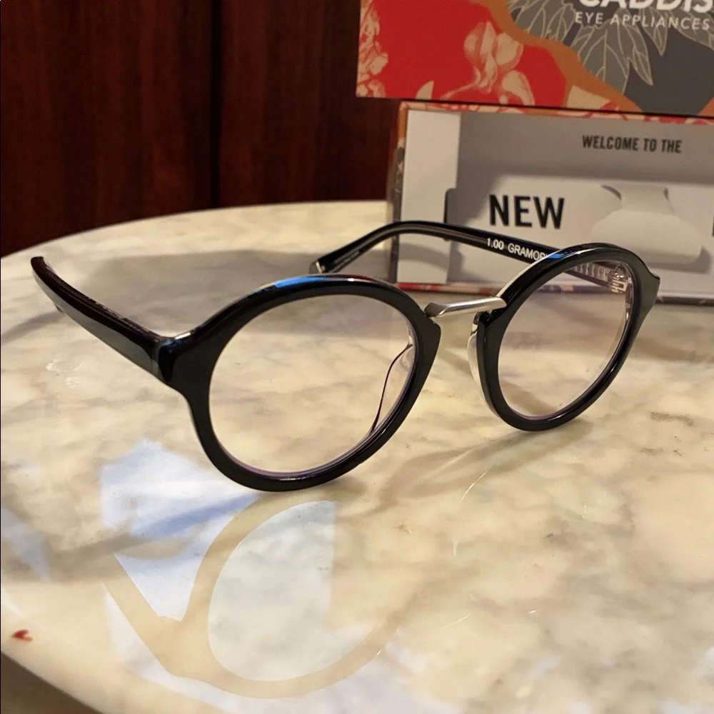 Gramophone Blue Light Blocker Reading Glasses 1.00 Unisex Black, by Caddis - Picture 2 of 10